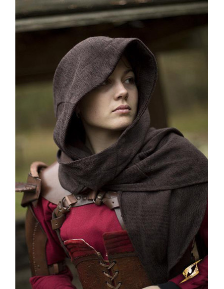 Hood with medieval shawl model Altaïr...