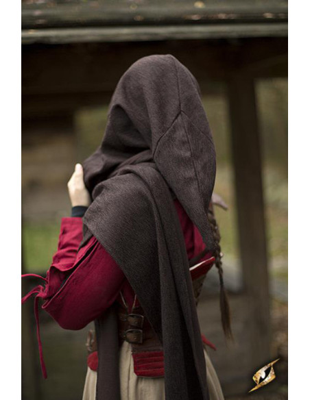 Hood with medieval shawl model Altaïr...