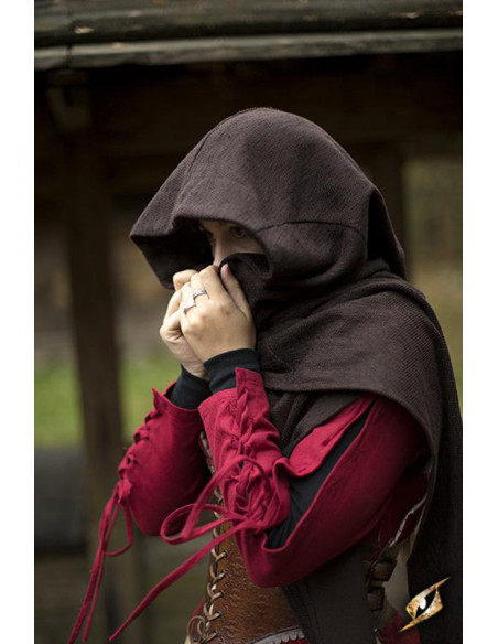 Hood with medieval shawl model Altaïr...