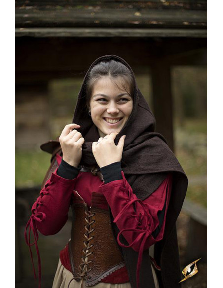 Hood with medieval shawl model Altaïr...