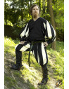 Lansquenet mercenary pants, black-white