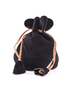 Small suede leather coin bag, various colors 2
