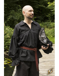 Renaissance shirt in Aramis cotton, black color