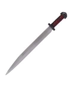 Long Viking Seax Sword with Sheath 2