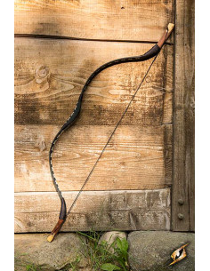 Black medieval bow to use mounted on horseback. 118 cm.