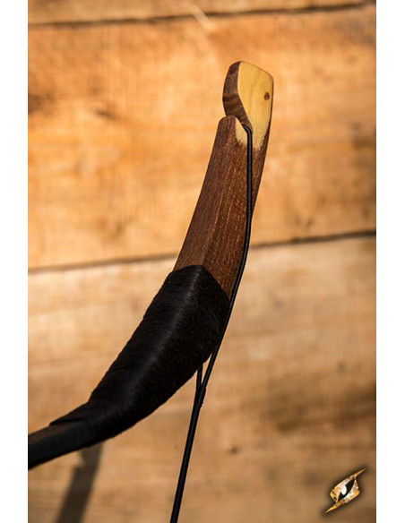 Black medieval bow to use mounted on...