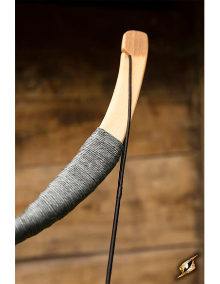 Gray medieval bow to use mounted on...