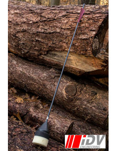 Flat Head Archery Arrow, Black/Dark Red