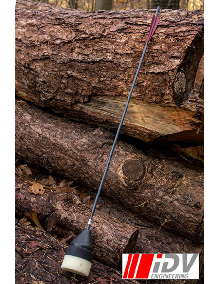 Flat Head Archery Arrow, Black/Dark Red