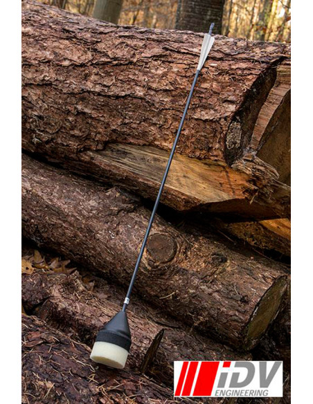 Flat Head Archery Arrow, Black/Nightglow