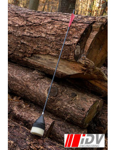 Flat Head Archery Arrow, Black/Red