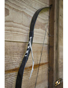 Deluxe black medieval bow for horse. Rope 88 cm. 2