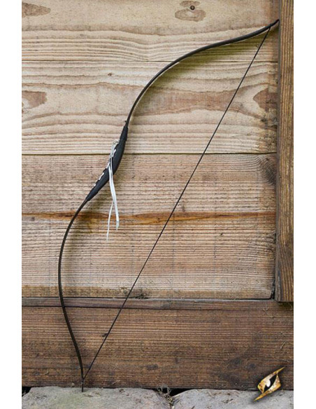 Deluxe black medieval bow for horse....