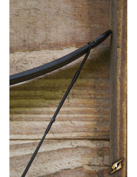 Deluxe black medieval bow for horse....