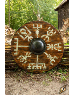 Viking shield Vegvisir Iarla in latex, ø 70 cms.