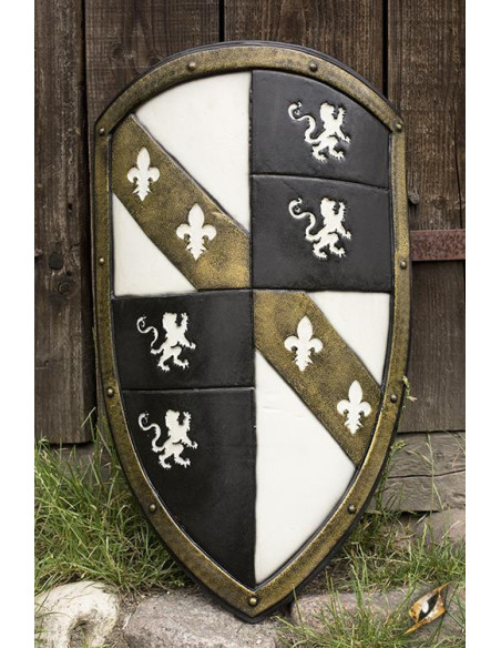 White/Gold Medieval Knight Lions...