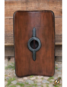 Black Roman Scutum latex shield, 100x65 cm. 2