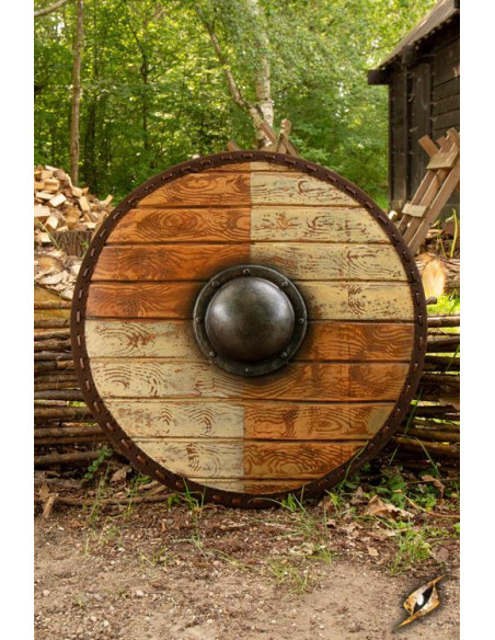 Viking Shield Thegn White/Wood for...