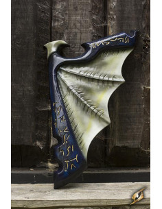 Wings Shield of Dark Elves Blue/White in latex, 85x55 cm.