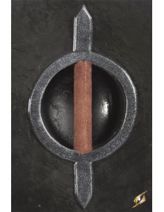 Round buckler, imitation wood, for LARP, ø 40 cm. 2