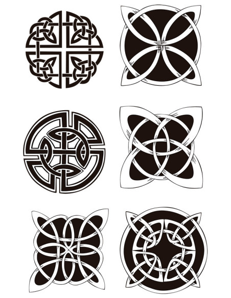 Temporary tattoo with Celtic and...