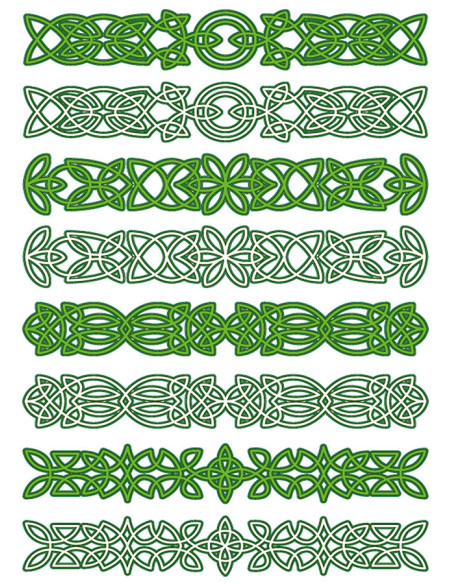 Temporary tattoo with Celtic knots...