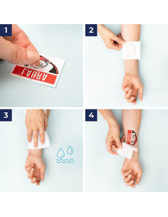 Temporary tattoo for medieval bracelets 2