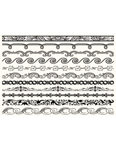 Temporary tattoo for medieval bracelets