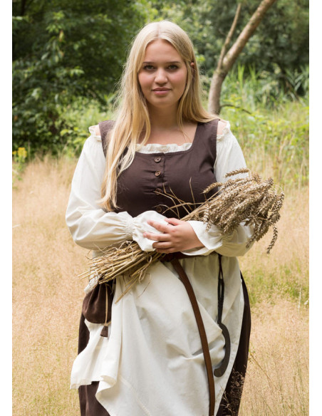 Medieval peasant dress Lene cotton...