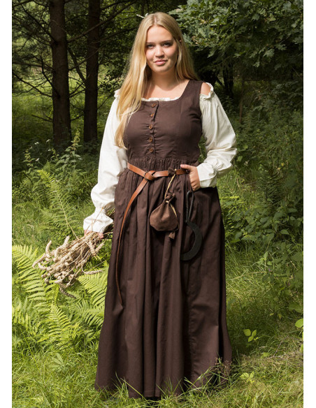 Medieval peasant dress Lene cotton...