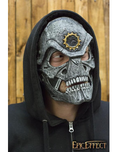 Human skull mask, imitation steel