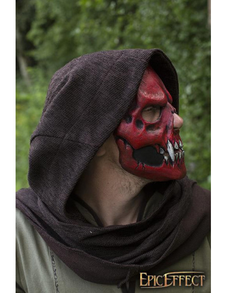 Red bloody skull face mask