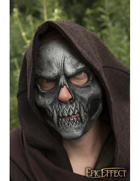 Silver skull face mask