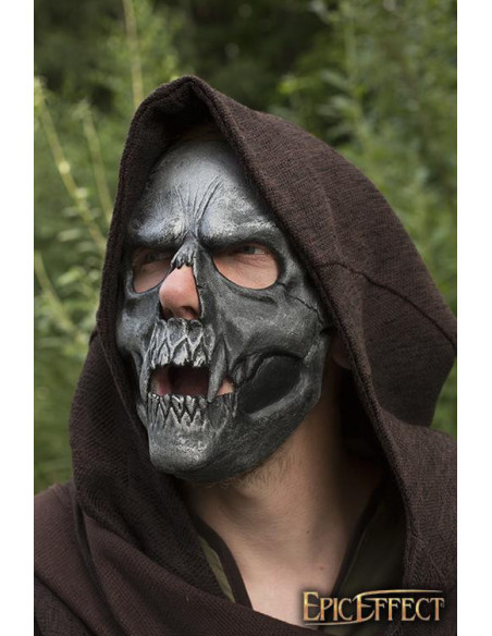 Silver skull face mask