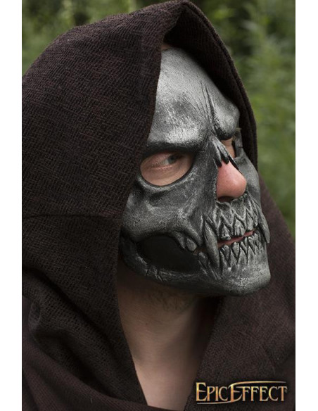 Silver skull face mask