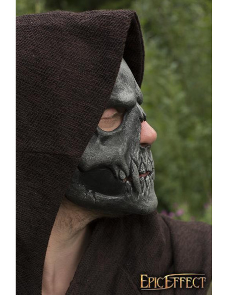 Silver skull face mask