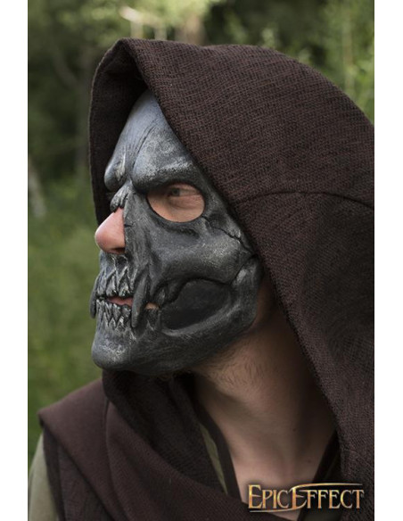 Silver skull face mask