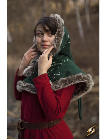 Green medieval hood laces Green medieval hood laces
