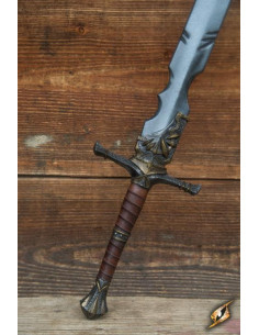 Two-handed sword with latex notches for LARP, 115 cm. 2
