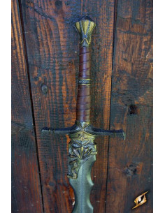 Two-handed sword with latex notches for LARP, 135 cm. 2