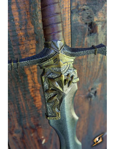 Two-handed sword with latex notches...