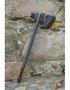 Medieval latex hammer-axe for LARP, 85 cm.