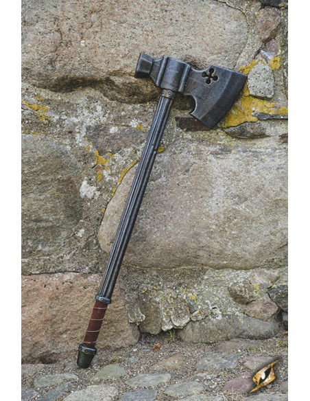 Medieval latex hammer-axe for LARP,...
