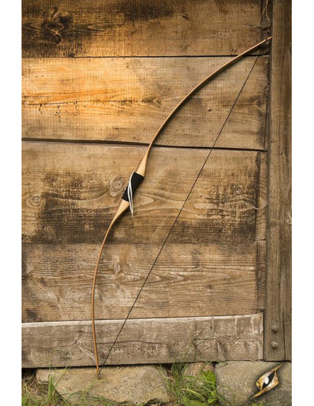 Youth long wooden medieval bow for...