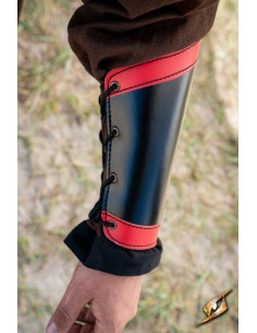 Warrior bracelets in black-red, includes couple 2