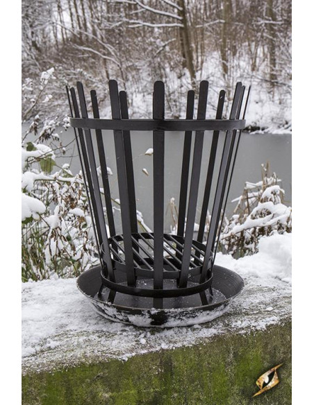 Medieval field heater to make fire