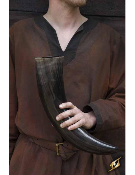 Dark Jötunheim horn with metal stand,...