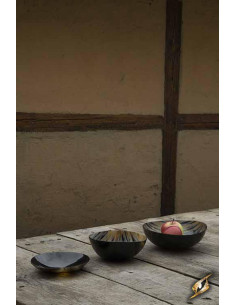 Set of 3 plates for the Innkeeper, buffalo horn 2