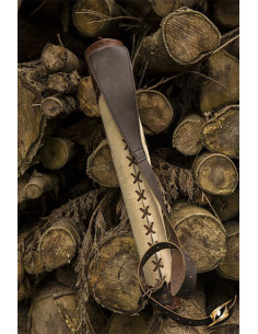 Archer's Quiver for Larp, two-tone brown-beige 2