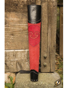 Archer's Quiver for Larp, bicolor red-black